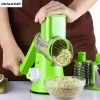 Multifunctional Vegetable Cutter Round Slicer Kitchen Roller Gadgets Tool Chopper Potato Carrot Cheese Shredder Food Processor