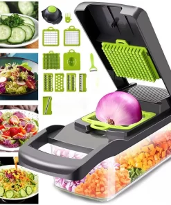 13 in 1 Multifunctional Vegetable Chopper Onion Chopper Handle Food Grate Food Chopper Kitchen Vegetable Slicer Dicer Cut